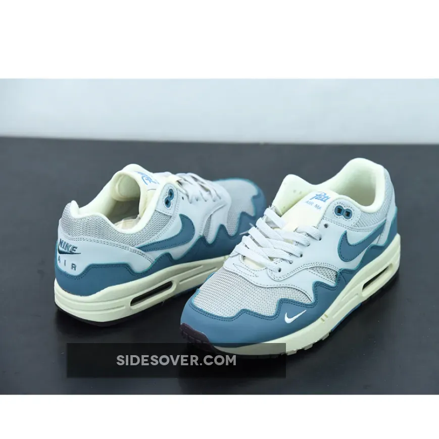 Patta x Nike Air Max 1 Metallic Silver/Noise Aqua-Pure Platinum DH1348-004 Patta x Nike Air Max 1 Metallic Silver/Noise Aqua-Pure Platinum DH1348-004
