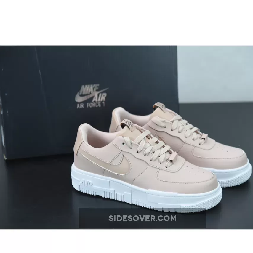 Nike Air Force 1 Pixel Particle Beige/Black/White CK6649-200 nike air force 1 pixel particle beige