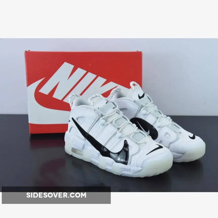 Nike Air More Uptempo Copy Paste White Black For Womens / Uptempo Copy And Paste DQ5014-100