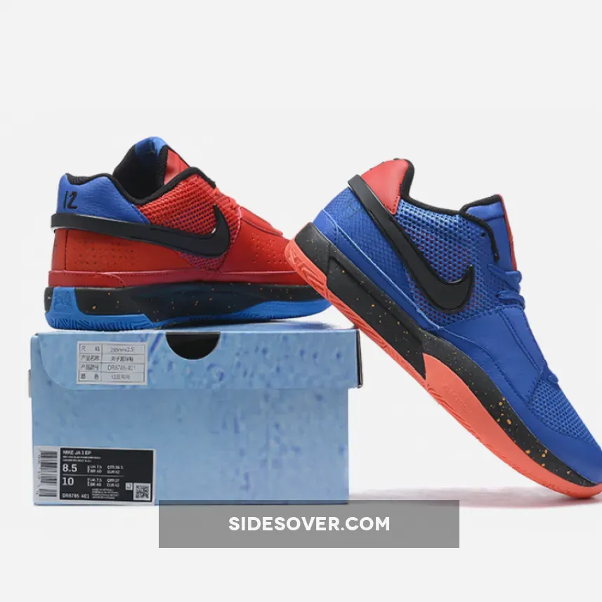 Ja Morant Mismatch Shoes / Nike Ja 1 'Mismatch' Game Royal/Black/University Red DR8785-401