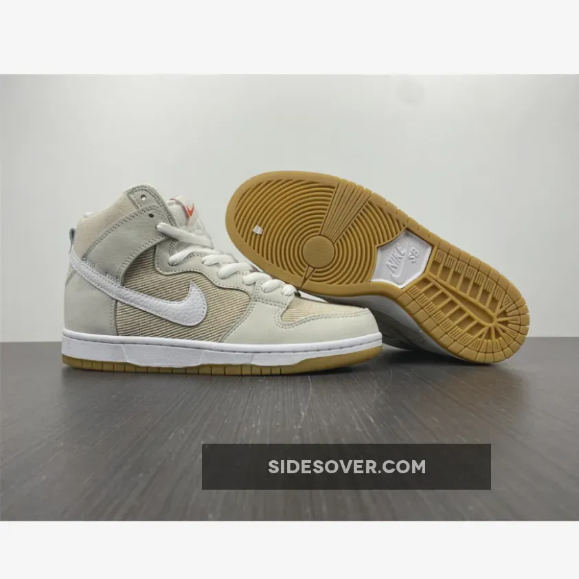 Nike Sb Dunk High Pro Iso / Nike SB Dunk High 'Unbleached' White/Tan DA9626-100