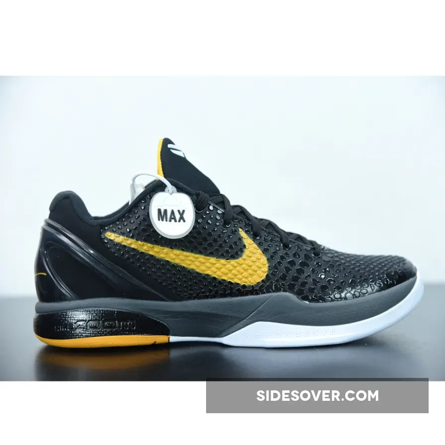 Nike Kobe 6 Protro 'Del Sol' Black/Dark Grey-White-Del Sol - nike del sol