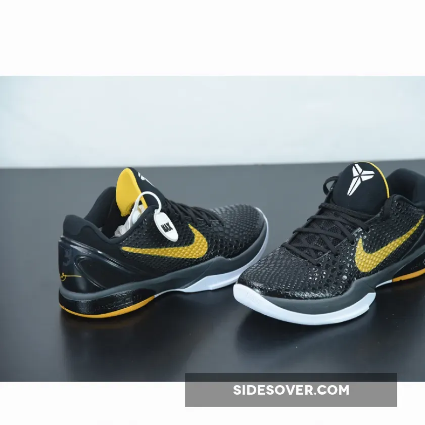 Nike Kobe 6 Protro 'Del Sol' Black/Dark Grey-White-Del Sol - nike del sol