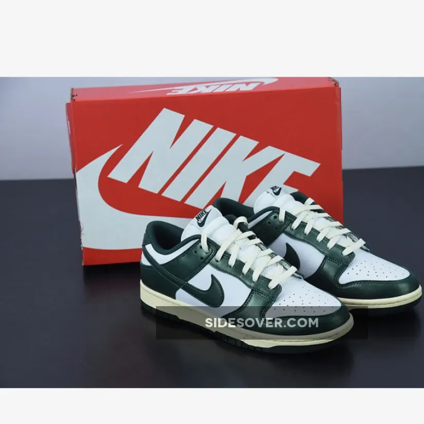 Green Vintage Dunks / Nike Dunk Low White/Pro Green DQ8580-100