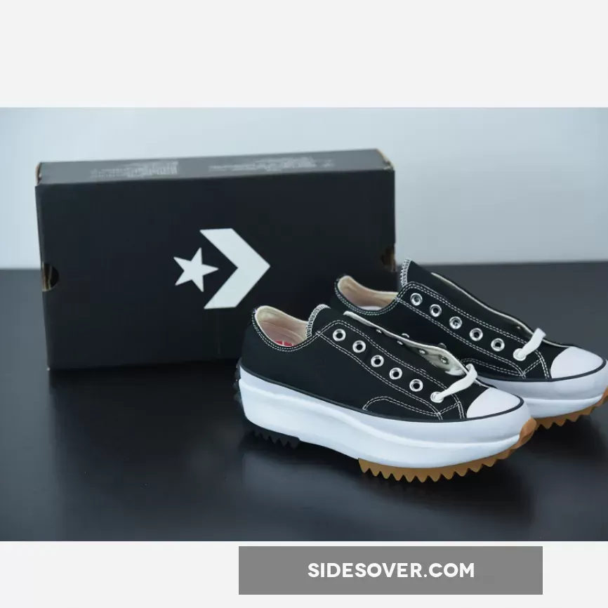 Converse Run Star Hike Low Top Black White Gum 168816C / run star hike low black gum