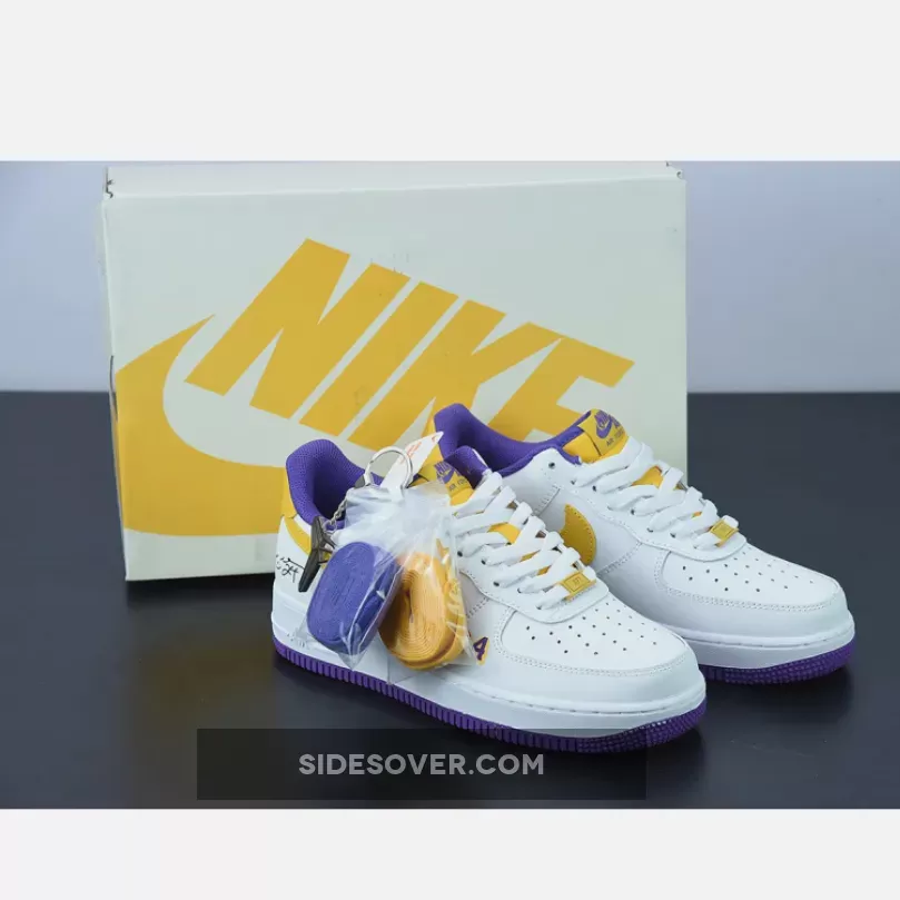 Nike Air Force 1 Low 'Lakers' White Purple Yellow yellow and purple nike shoes