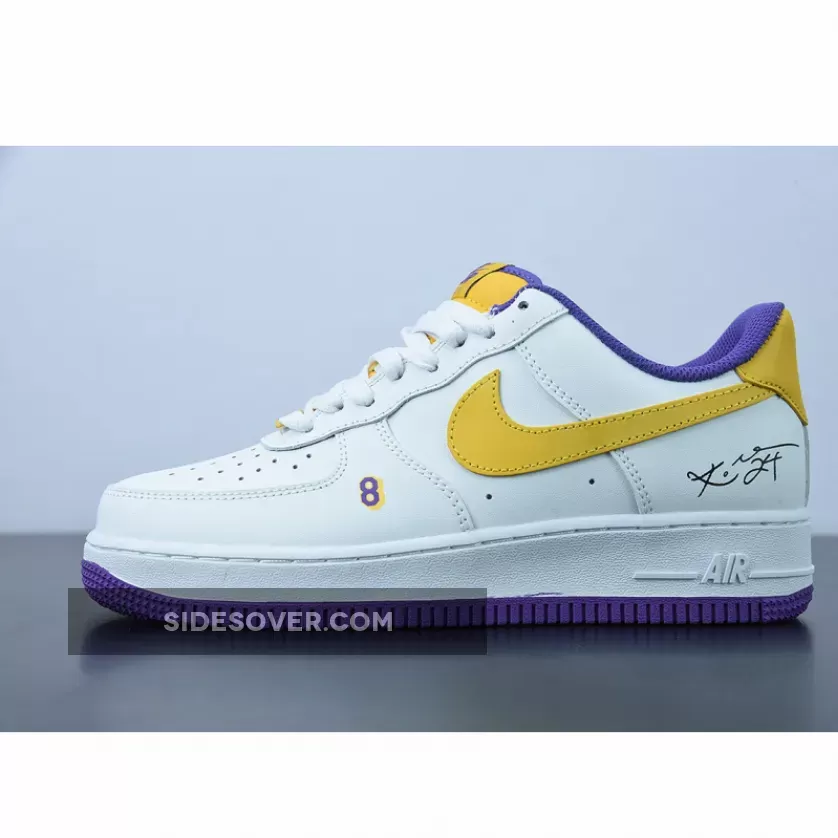 Nike Air Force 1 Low 'Lakers' White Purple Yellow yellow and purple nike shoes