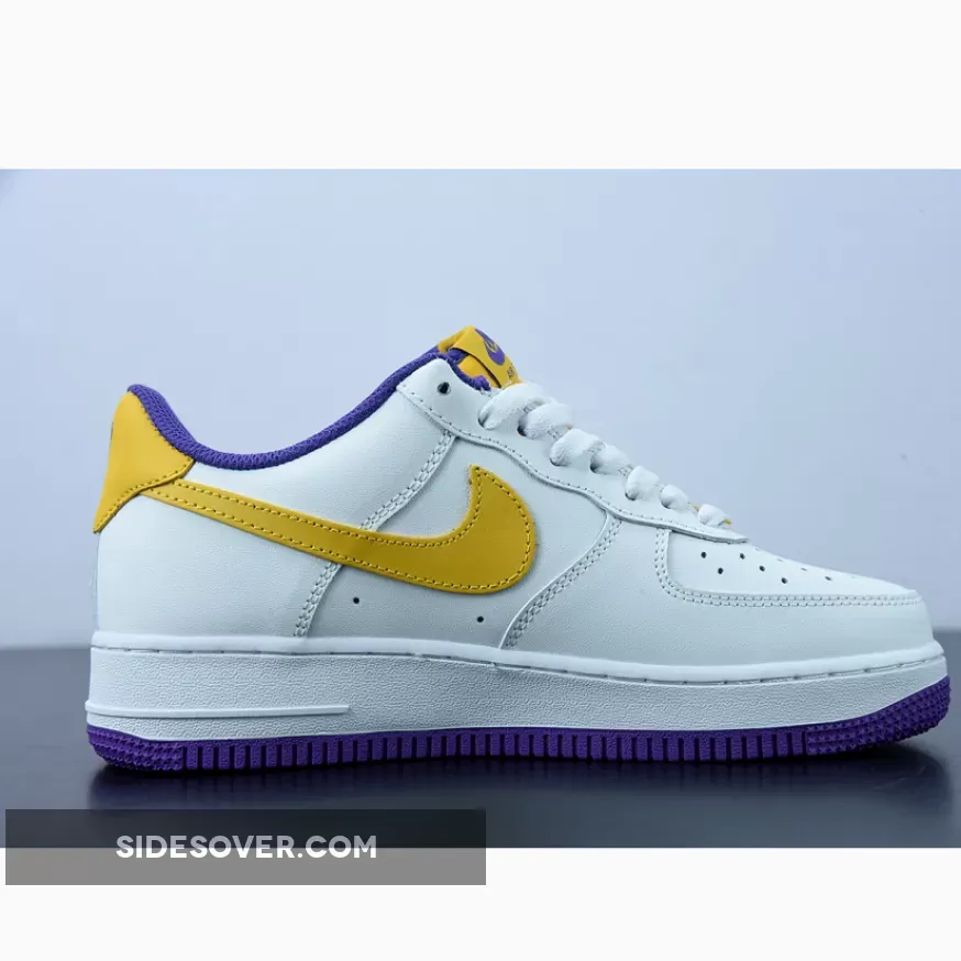 Nike Air Force 1 Low 'Lakers' White Purple Yellow yellow and purple nike shoes