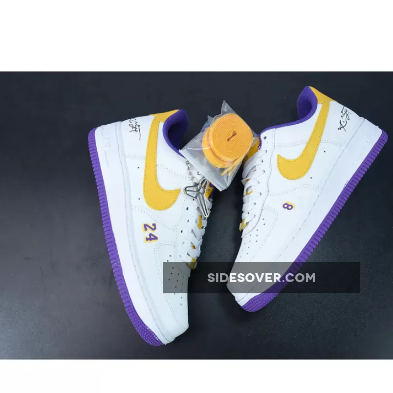 Nike Air Force 1 Low 'Lakers' White Purple Yellow yellow and purple nike shoes