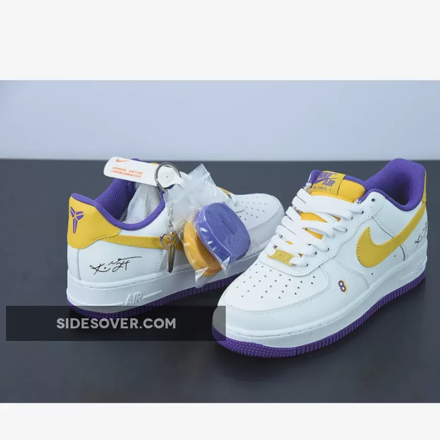 Nike Air Force 1 Low 'Lakers' White Purple Yellow yellow and purple nike shoes