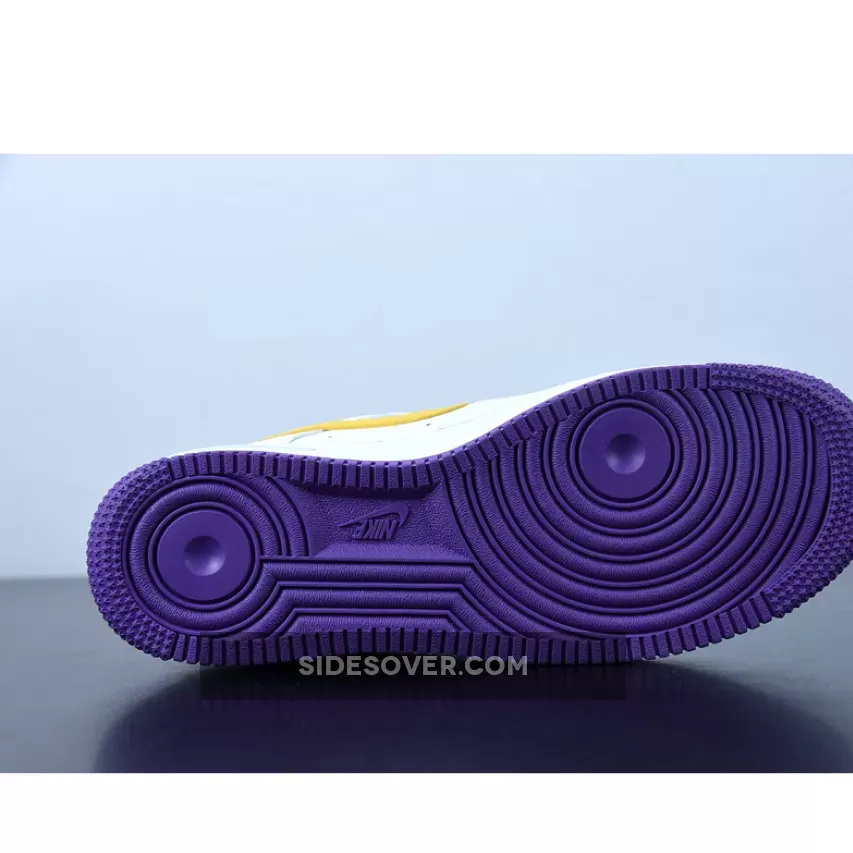 Nike Air Force 1 Low 'Lakers' White Purple Yellow yellow and purple nike shoes