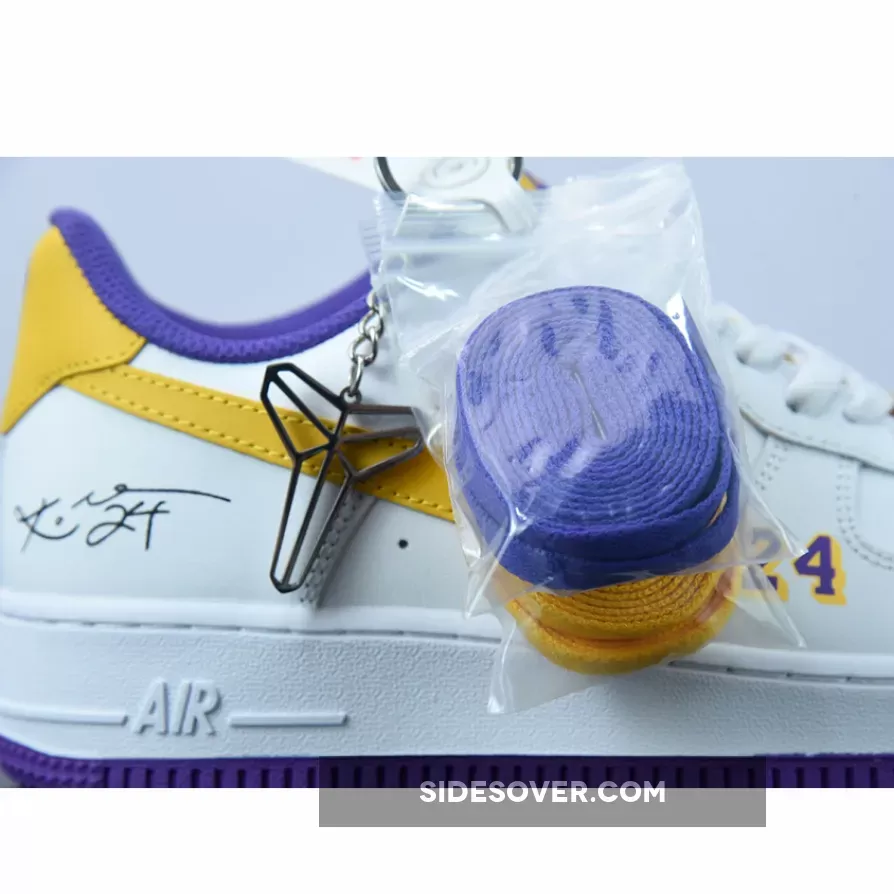 Nike Air Force 1 Low 'Lakers' White Purple Yellow yellow and purple nike shoes