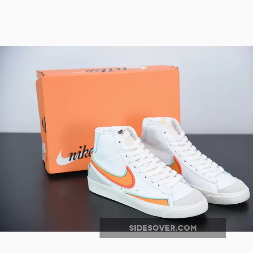 Nike Blazer Mid '77 Infinite White/Bright Crimson-Blue Void / hyper crimson nike blazers