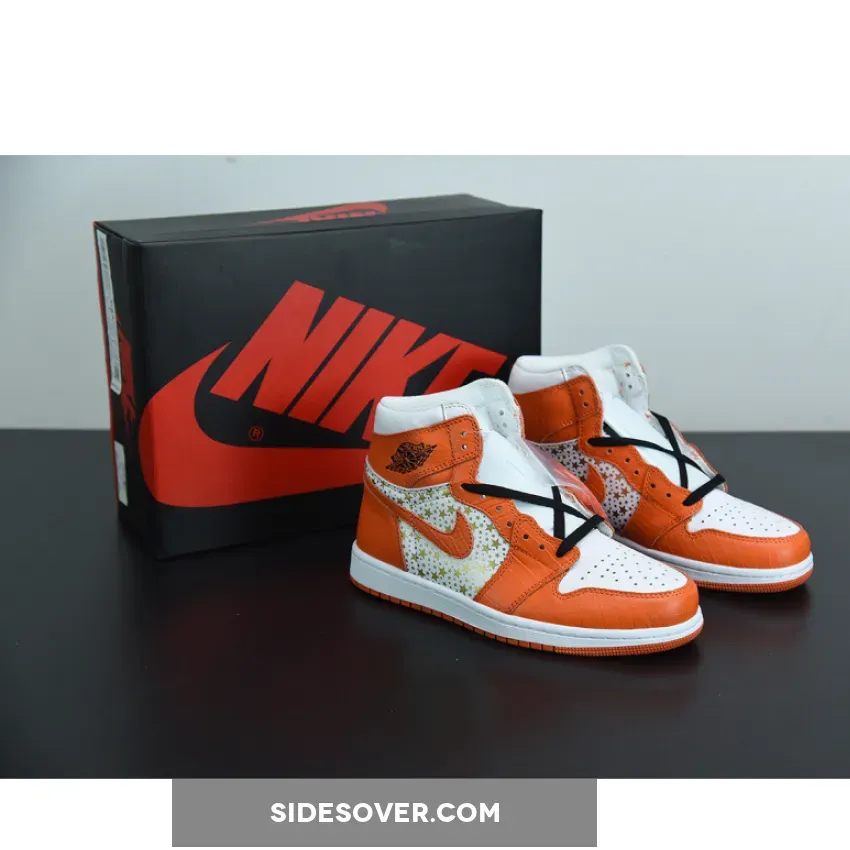 Supreme x Air Jordan 1 High Stars College Orange supreme air jordan 11