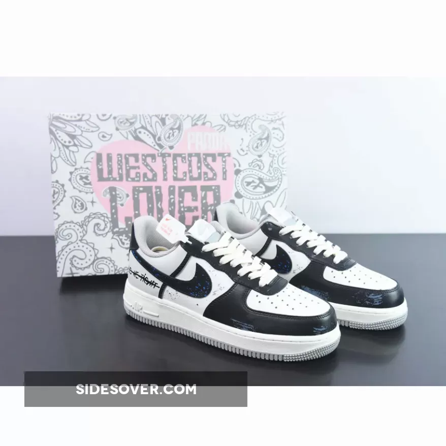 Nike Go Flyease Restock Custom Nike Air Force 1 Low Black White 1681275515