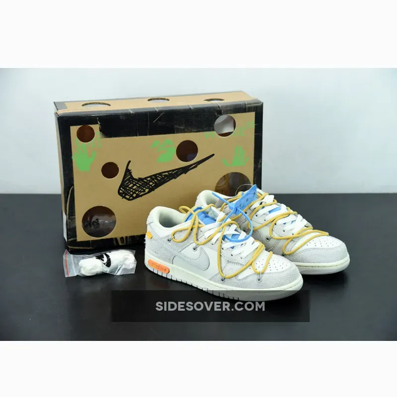 34 Out Of 50 Off-White x Nike Dunk Low White Yellow Lot 34 DJ0950-102