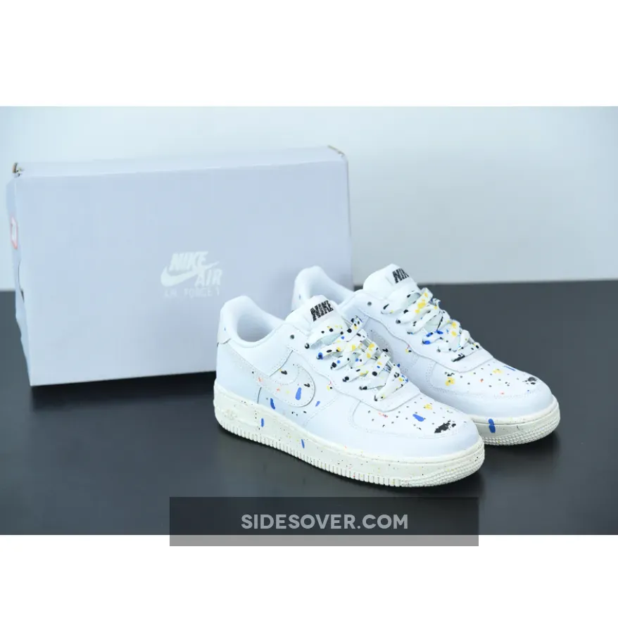 Nike Air Force 1 Low Splatter White CZ0339-100 splatter paint nikes