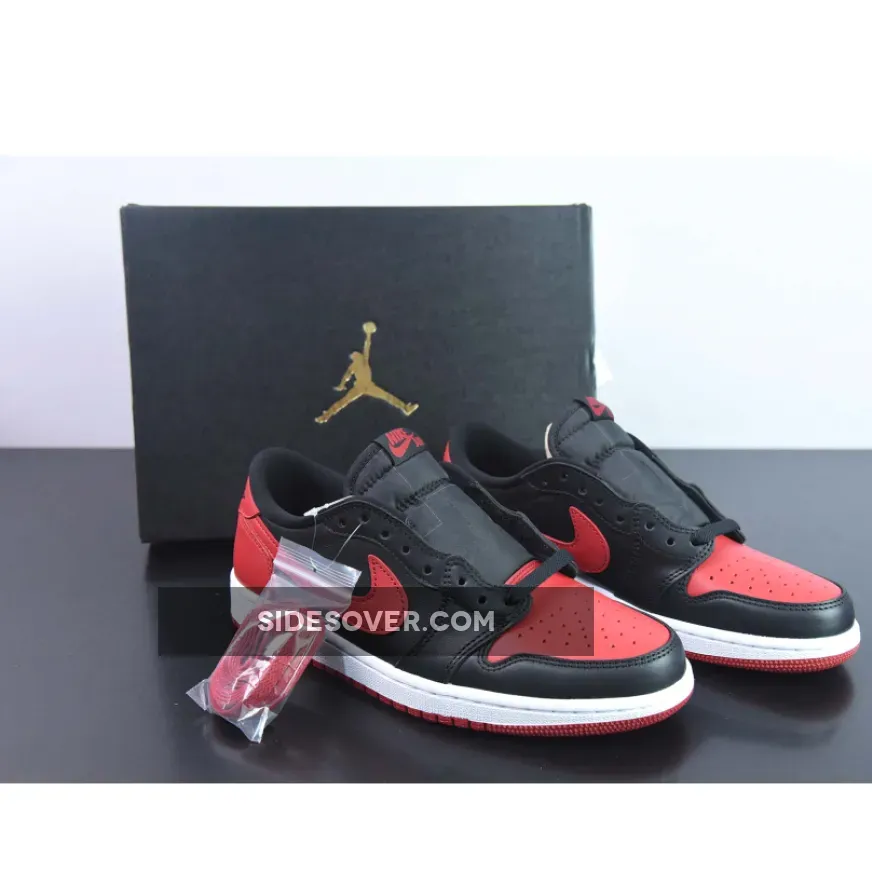 Air Jordan 1 Retro Low OG ‘Bred’ Black/Varsity Red-Sail | JORDAN 1 LOW