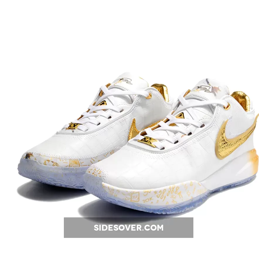 Nike LeBron 20 'The Moment' White Gold lebron 20 the moment