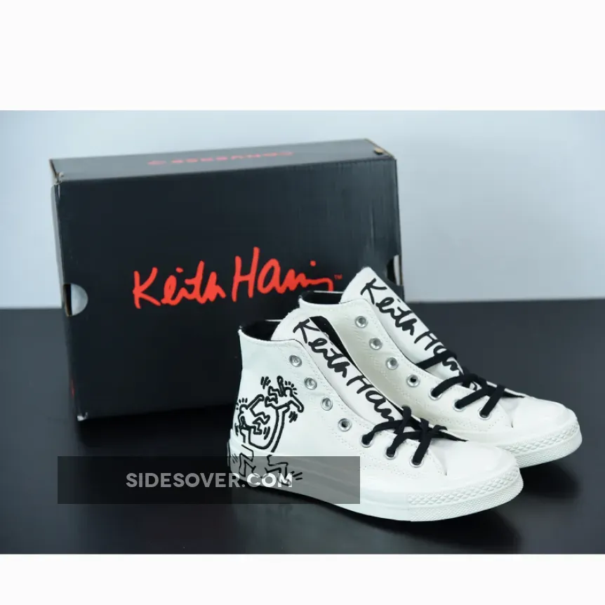 Converse x Keith Haring Chuck 70 High Top Egret/Black/Red | keith haring converse high tops 171858C