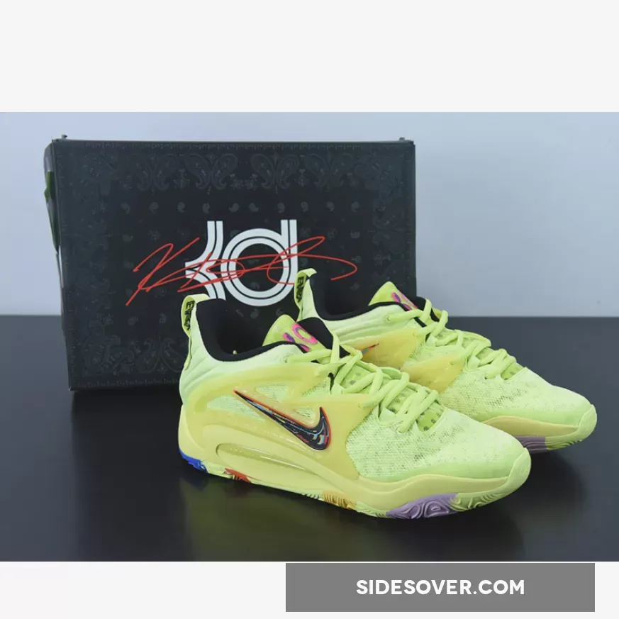 Nike KD 15 Light Lemon Twist/Bright Crimson-Black DM1056-700 - kd 15 crimson