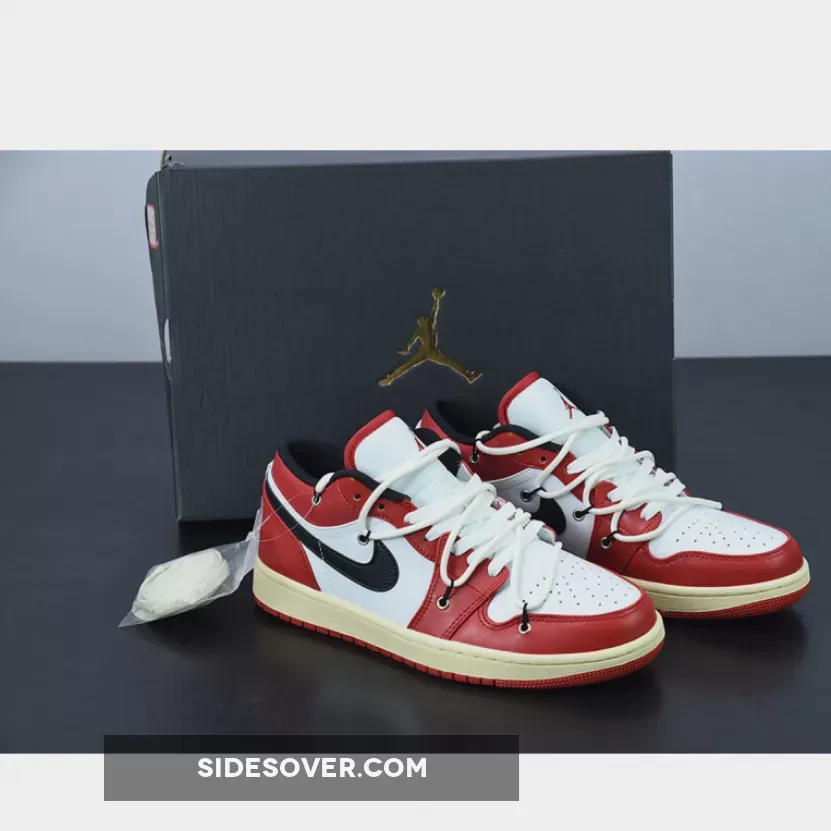 Custom Air Jordan 1 Low 'Chicago' Red White / air jordan 1 low chicago