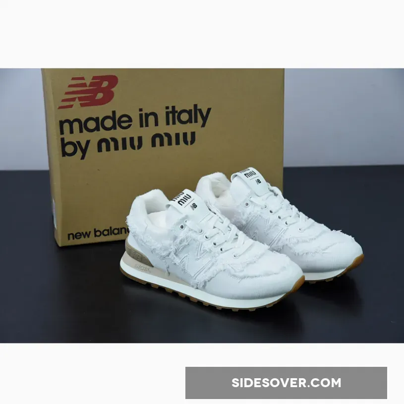 Miumiu New Balance 574 / Miu Miu x New Balance 574 White 1675865097