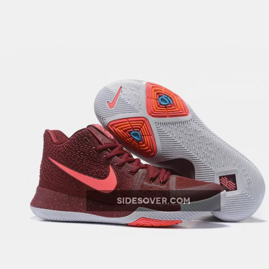 Nike Kyrie 3 'Warning' Team Red/Hot Punch-White 852395-681 #red hot punch