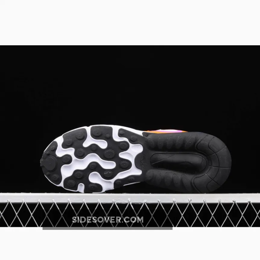 Nike Air Max 270 React White Orange Pink CT1834-100 #orange and pink nikes