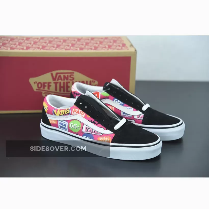 Vans Old Skool Black Multi-Color / vans old skool multicolor