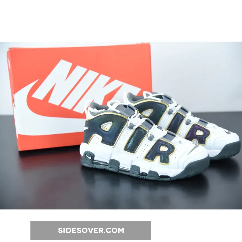 Nike Air More Uptempo White/Anthracite-Metallic Gold