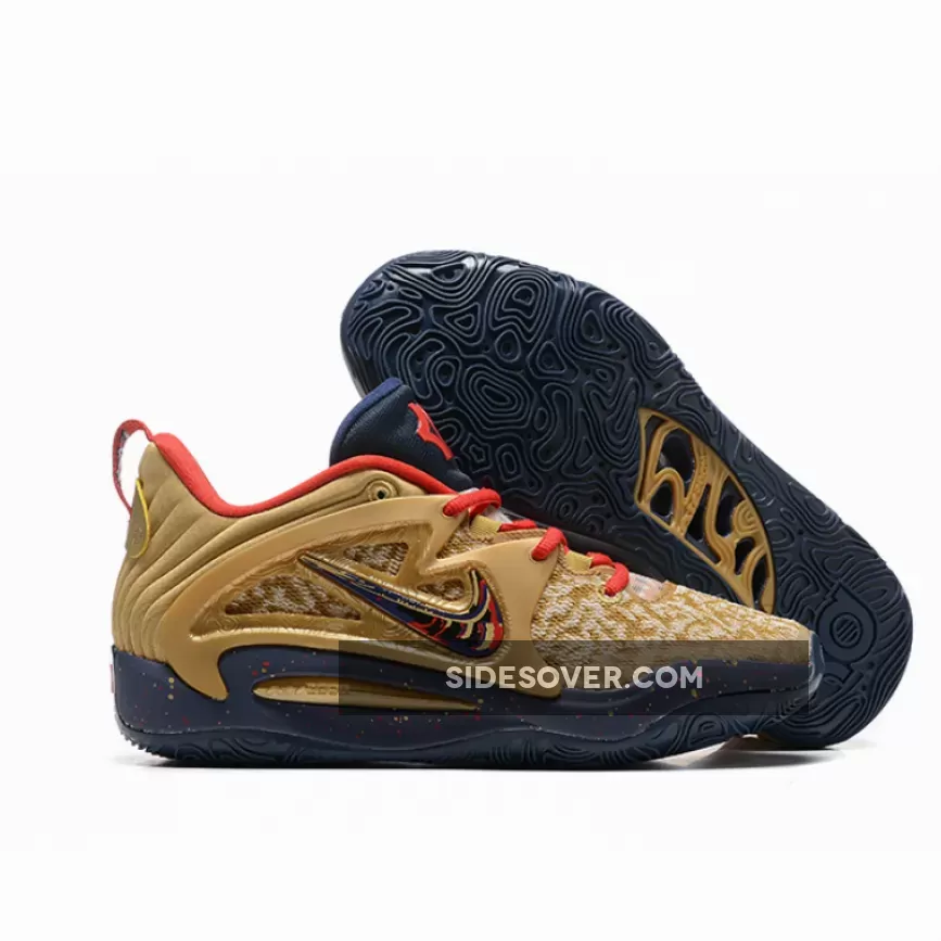 Nike KD 15 'Olympic' Metallic Gold/Midnight Navy-Red kd 15 gold