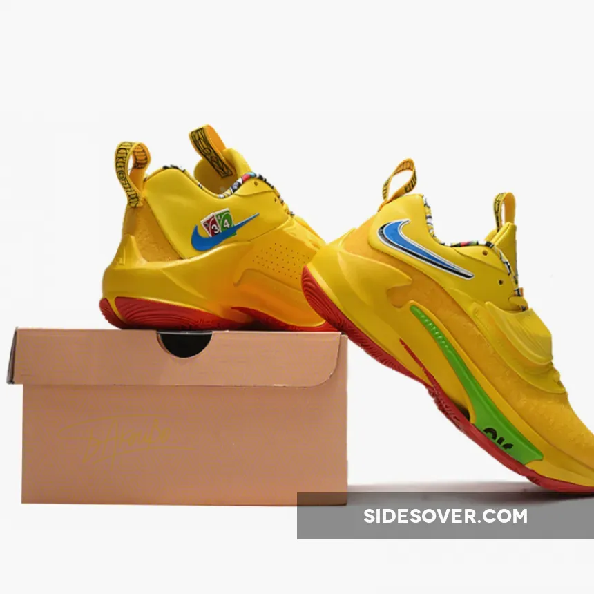 UNO X Nike Zoom Freak 3 Yellow/Blue-Green DC9364-700 / zoom freak 3 green