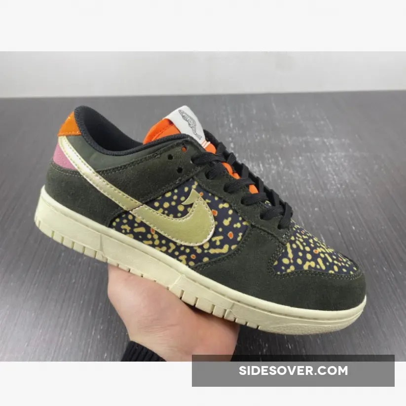 Nike Dunk Low 'Rainbow Trout' Sequoia/Alabaster-Safety Orange FN7523-300 rainbow trout dunk