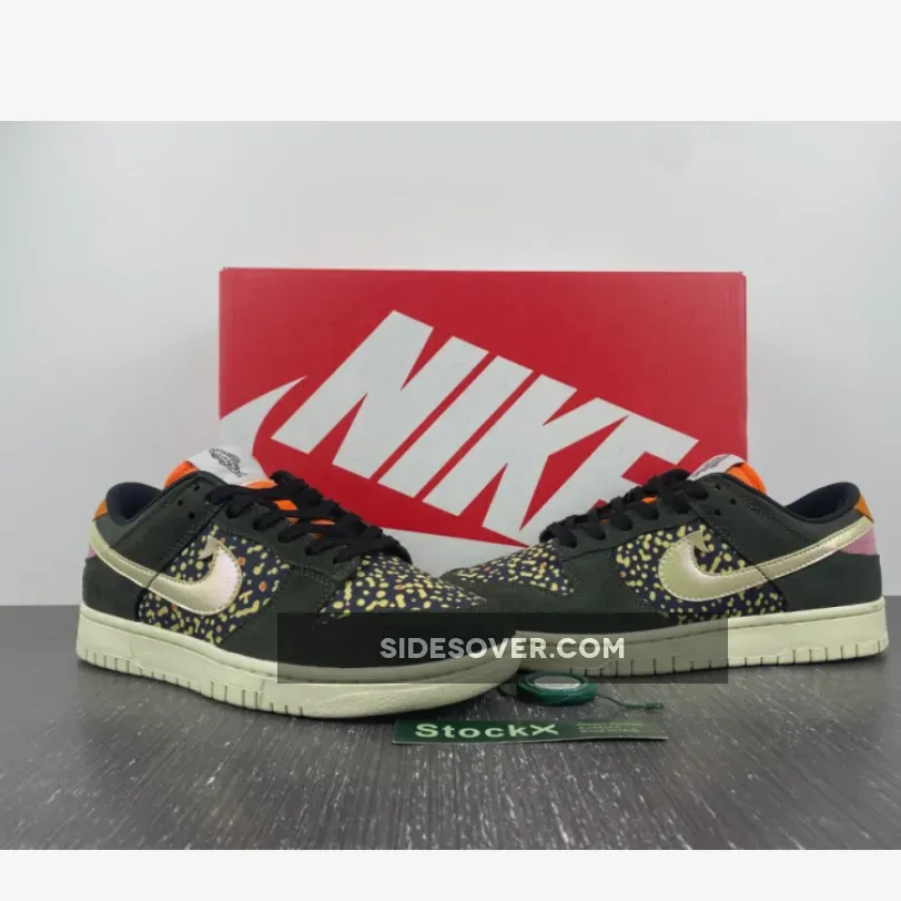 Nike Dunk Low 'Rainbow Trout' Sequoia/Alabaster-Safety Orange FN7523-300 rainbow trout dunk