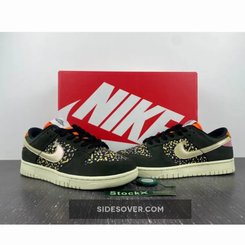 Nike Dunk Low 'Rainbow Trout' Sequoia/Alabaster-Safety Orange FN7523-300 rainbow trout dunk