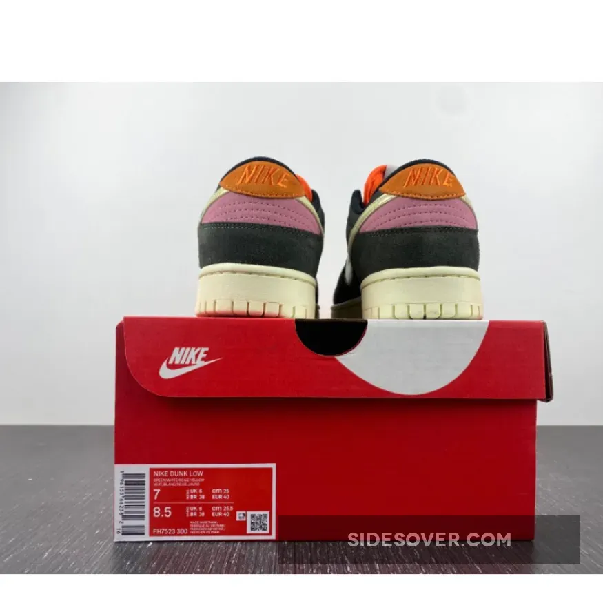 Nike Dunk Low 'Rainbow Trout' Sequoia/Alabaster-Safety Orange FN7523-300 rainbow trout dunk