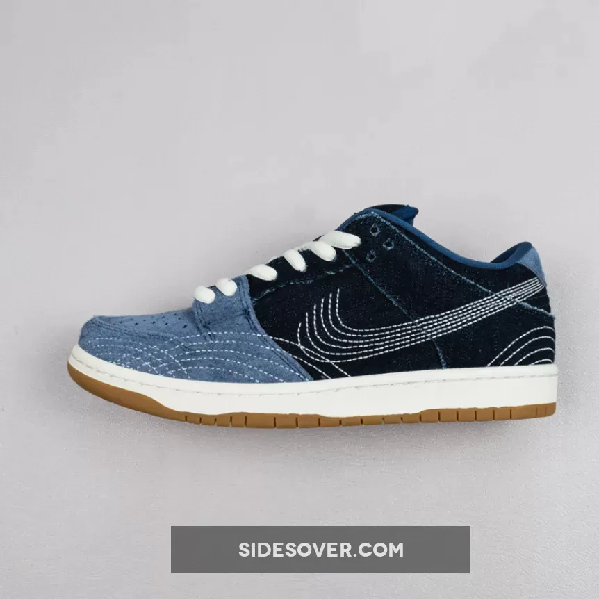 Nike SB Dunk Low PRM 'Sashiko' Mystic Navy/Gum Light Brown-Sail CV0316-400 New Releases