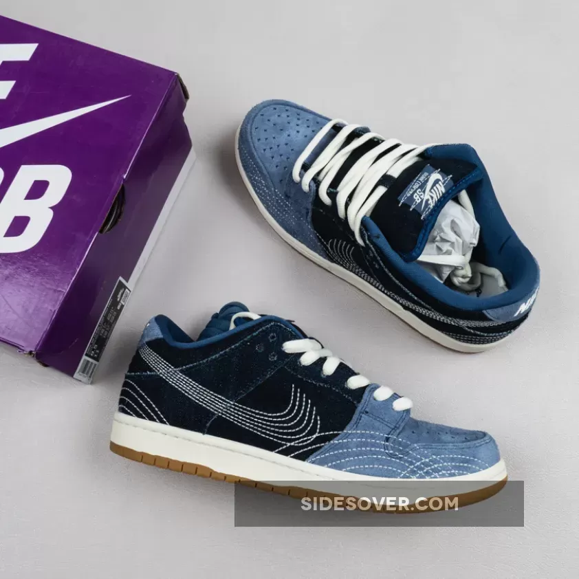 Nike SB Dunk Low PRM 'Sashiko' Mystic Navy/Gum Light Brown-Sail CV0316-400 New Releases