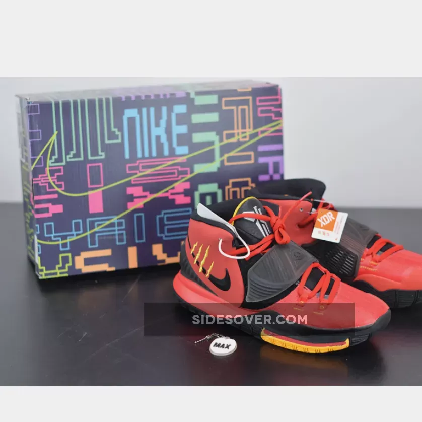 Nike Kyrie 6 'Bruce Lee' Comet Red/Black-Metallic Silver-Del Sol / kyrie bruce lee red