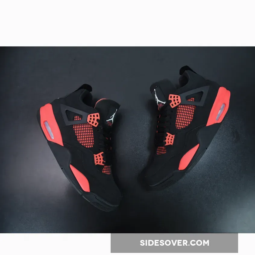 Jordan 4 Retro Red Thunder Welcome Offer | black n red 4s Jordan 4 Retro Red Thunder Welcome Offer | black n red 4s