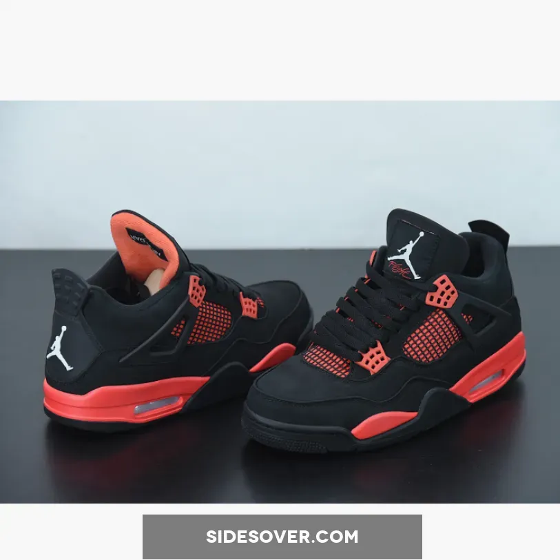 Jordan 4 Retro Red Thunder Welcome Offer | black n red 4s Jordan 4 Retro Red Thunder Welcome Offer | black n red 4s