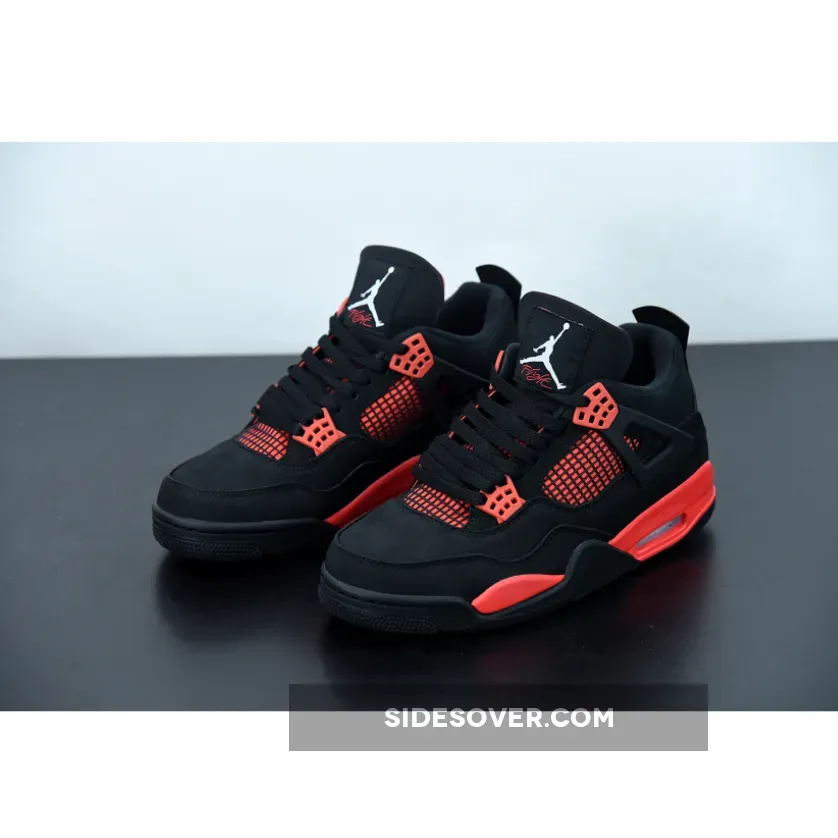 Jordan 4 Retro Red Thunder Welcome Offer | black n red 4s Jordan 4 Retro Red Thunder Welcome Offer | black n red 4s