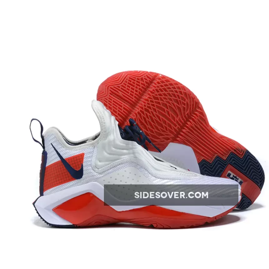 Nike LeBron Soldier 14 White/University Red-Navy-Team Red CK6047-100 Online Sale