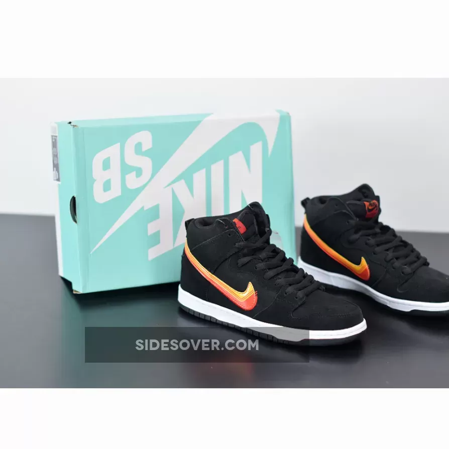 Nike SB Dunk High 'Truck It' Black/University Gold-Team Orange - truck it dunk