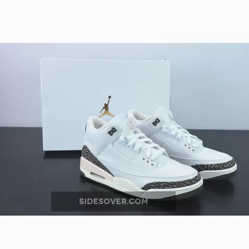 Air Jordan 3 'Neapolitan' White/Dark Mocha-Atmosphere-Sail / mocha threes