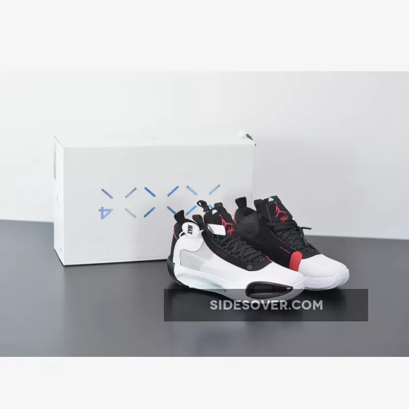 Air Jordan 34 'Bred' White/Orbit Red AR3240-100 Restock