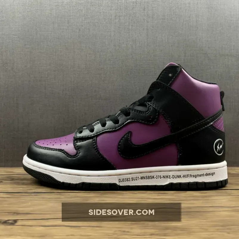 Fragment Nike Dunk - Fragment Design x Nike Dunk High 'Beijing' Wine/Black-White Vin/Blanc/Noir DJ0382-600