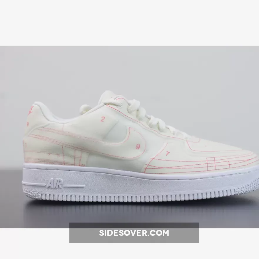 Nike Air Force 1 Low Summit White/University Red #air force 1 schematic