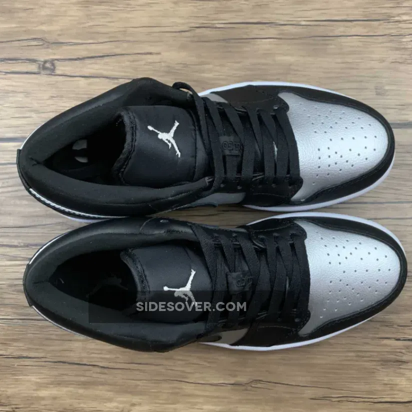 Jordan 1 Low Silver Toe Women's Jordan Aj 1 High Black/silver DA5551-001